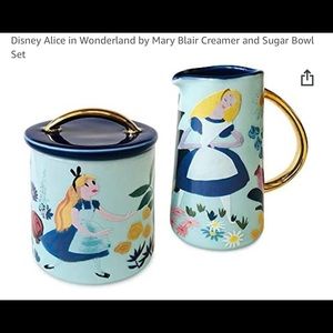 Disney Alice in Wonderland by Mary Blair Creamer and Sugar Bowl Set